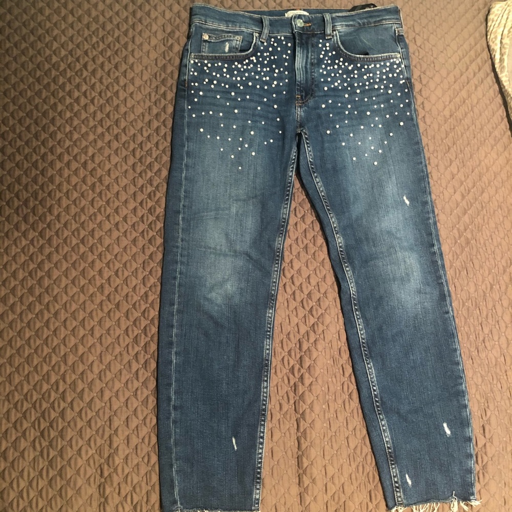 ZARA Pearl Jeans